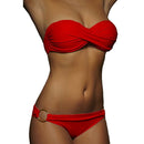 2 PCS Summer Sexy Women Bikini Set Beachwear Push Up Bathing Suits, Size:S(White)