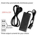 220V To 12V Power Converter 10A160W Car To Home Converter Dedicated Inverter for Car Refrigerator, Plug Type:US Plug