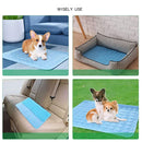 SFB104 Summer Cooling Mats Blanket Ice Pet Dog Cat Bed Mats, Size:63x50cm(Blue)