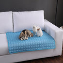 SFB104 Summer Cooling Mats Blanket Ice Pet Dog Cat Bed Mats, Size:102x70cm(Blue)