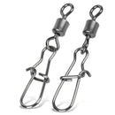 2 Pack (10PCS/Pack) Stainless Steel Fishing Connector Pin Bearing Rolling Swivel Snap Pins Fishing Tackle Accessories Connector(10(20mm))