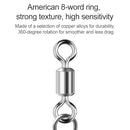 2 Pack (10PCS/Pack) Stainless Steel Fishing Connector Pin Bearing Rolling Swivel Snap Pins Fishing Tackle Accessories Connector(10(20mm))