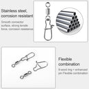 2 Pack (10PCS/Pack) Stainless Steel Fishing Connector Pin Bearing Rolling Swivel Snap Pins Fishing Tackle Accessories Connector(10(20mm))