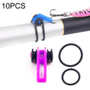 10 PCS/Bag Plastic Fishing Hook Keeper for Fishing Rod Pole Fishing Lures Bait Safety Holder Fishing Tackle(Purple)