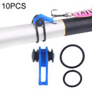 10 PCS/Bag Plastic Fishing Hook Keeper for Fishing Rod Pole Fishing Lures Bait Safety Holder Fishing Tackle(Blue)