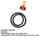 10 PCS/Bag Plastic Fishing Hook Keeper for Fishing Rod Pole Fishing Lures Bait Safety Holder Fishing Tackle(Blue)