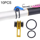10 PCS/Bag Plastic Fishing Hook Keeper for Fishing Rod Pole Fishing Lures Bait Safety Holder Fishing Tackle(Yellow)