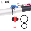 10 PCS/Bag Plastic Fishing Hook Keeper for Fishing Rod Pole Fishing Lures Bait Safety Holder Fishing Tackle(Pink)