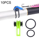 10 PCS/Bag Plastic Fishing Hook Keeper for Fishing Rod Pole Fishing Lures Bait Safety Holder Fishing Tackle(Green)