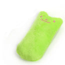 2 PCS Teeth Grinding Catnip Toys Funny Interactive Plush Cat Toy Pet Kitten Chewing Toy Claws Thumb Bite Cat mint for Cats(Green)