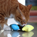 2 PCS Teeth Grinding Catnip Toys Funny Interactive Plush Cat Toy Pet Kitten Chewing Toy Claws Thumb Bite Cat mint for Cats(Blue)