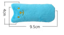 2 PCS Teeth Grinding Catnip Toys Funny Interactive Plush Cat Toy Pet Kitten Chewing Toy Claws Thumb Bite Cat mint for Cats(Blue)
