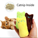 2 PCS Teeth Grinding Catnip Toys Funny Interactive Plush Cat Toy Pet Kitten Chewing Toy Claws Thumb Bite Cat mint for Cats(Coffee)