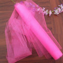 3 PCS Tulle Roll Crystal Fabric Organza Tulle Roll Spool Decoration for Wedding Birthday Party, Size:4.5mx48cm(Dark Pink)