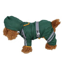 Waterproof Jacket Clothes Fashion Pet Raincoat Puppy Dog Cat Hoodie Raincoat, Size:XS(Green )