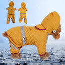 Waterproof Jacket Clothes Fashion Pet Raincoat Puppy Dog Cat Hoodie Raincoat, Size:XXL(Yellow)