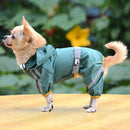 Waterproof Jacket Clothes Fashion Pet Raincoat Puppy Dog Cat Hoodie Raincoat, Size:XXL(Green )