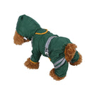 Waterproof Jacket Clothes Fashion Pet Raincoat Puppy Dog Cat Hoodie Raincoat, Size:XXL(Green )