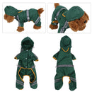 Waterproof Jacket Clothes Fashion Pet Raincoat Puppy Dog Cat Hoodie Raincoat, Size:XXL(Green )