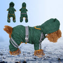 Waterproof Jacket Clothes Fashion Pet Raincoat Puppy Dog Cat Hoodie Raincoat, Size:XXL(Green )