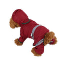 Waterproof Jacket Clothes Fashion Pet Raincoat Puppy Dog Cat Hoodie Raincoat, Size:XXL(Red)