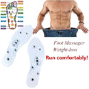 One Pair Breathable Running Shock Absorption Massage Insole, Size:L About 29cm(Transparent)