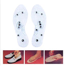 One Pair Breathable Running Shock Absorption Massage Insole, Size:L About 29cm(Transparent)