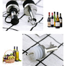 5 PCS Glass Bottle Stopper Stainless Steel Oil Stopper Silicone Stopper Black Hat Straight Mouth