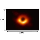 2.1m x 1.5m Black Hole Starry Sky Theme Party Children's Studio Photography Background Cloth(TK2)