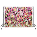 2.1m x 1.5m Flower Wall Simulation Rose Wedding Party Arrangement 3D Photography Background Cloth(H3)