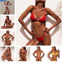 2 PCS Padded Push Up Ladies Beach Wear Printed Bandage Bikini Set, Size:S(Grey)
