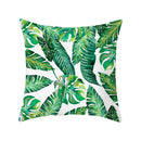 Tropical Plants Pillow Case Polyester Decorative Pillowcases Green Leaves Throw Pillow Cover Square 45CM x45CM(31)