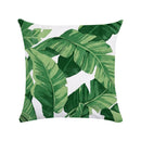 Tropical Plants Pillow Case Polyester Decorative Pillowcases Green Leaves Throw Pillow Cover Square 45CM x45CM(21)