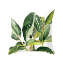 Tropical Plants Pillow Case Polyester Decorative Pillowcases Green Leaves Throw Pillow Cover Square 45CM x45CM(22)