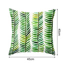 Tropical Plants Pillow Case Polyester Decorative Pillowcases Green Leaves Throw Pillow Cover Square 45CM x45CM(26)