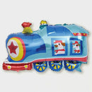 Baby Birthday Party Set Children Toy Car Aluminum Balloon, Style:Train