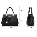 Women Luxury Tote Plum Blossom Bow Sweet Messenger Bag(Royal Blue)