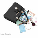 Women Luxury Tote Plum Blossom Bow Sweet Messenger Bag(Royal Blue)