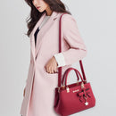 Women Luxury Tote Plum Blossom Bow Sweet Messenger Bag(Royal Blue)