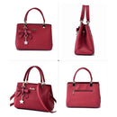 Women Luxury Tote Plum Blossom Bow Sweet Messenger Bag(Royal Blue)