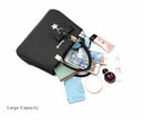 Women Luxury Tote Plum Blossom Bow Sweet Messenger Bag(Royal Blue)