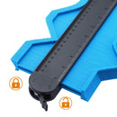 10 Inch Self-locking Contour Gauge Encryption Widens Arc Measuring Ruler(Red)