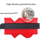 10 Inch Self-locking Contour Gauge Encryption Widens Arc Measuring Ruler(Red)