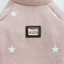 Pet Fall and Winter Five-pointed Star Pattern Sweater Pet Warm Clothes, Size:M(Pink)