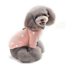 Pet Fall and Winter Five-pointed Star Pattern Sweater Pet Warm Clothes, Size:M(Pink)