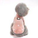 Pet Fall and Winter Five-pointed Star Pattern Sweater Pet Warm Clothes, Size:L(Pink)