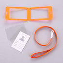 3 PCS Credit Card Holders PU Bank Card Neck Strap Bus Card ID Card Holder Identity Badge with Lanyard(Green)