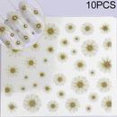 10 PCS Water Transfer Nail Sticker Decals Fruit Cream Cake Cat Beauty Decoration Designs(YZW-3062)