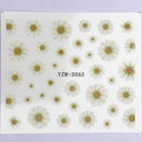10 PCS Water Transfer Nail Sticker Decals Fruit Cream Cake Cat Beauty Decoration Designs(YZW-3062)