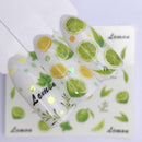10 PCS Water Transfer Nail Sticker Decals Fruit Cream Cake Cat Beauty Decoration Designs(YZW-3066)